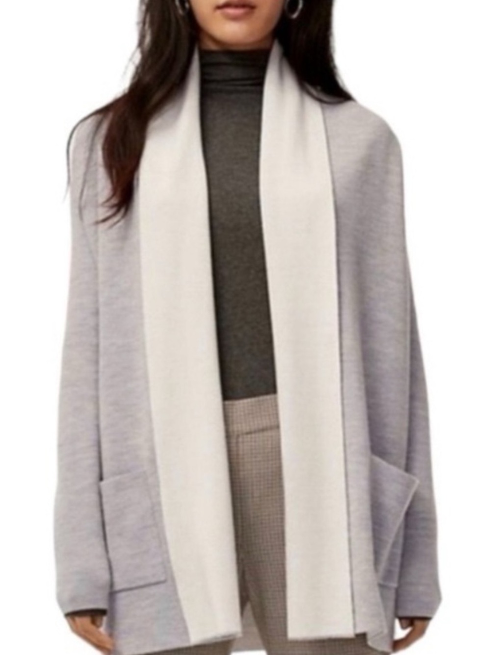 Aritzia Babaton Beekman Merino Wool Blend Cardigan Sweater